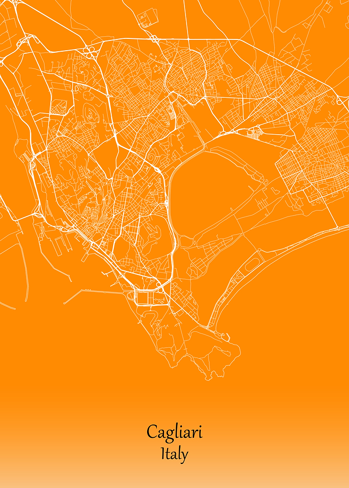 Cagliari Map Italy