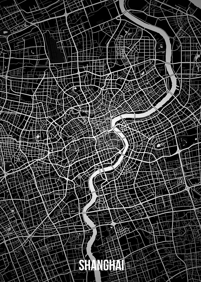 Shanghai dark map