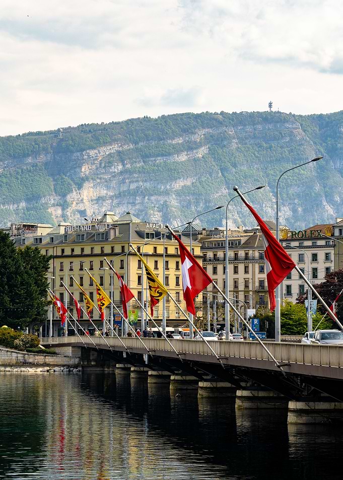 Evening over Geneva