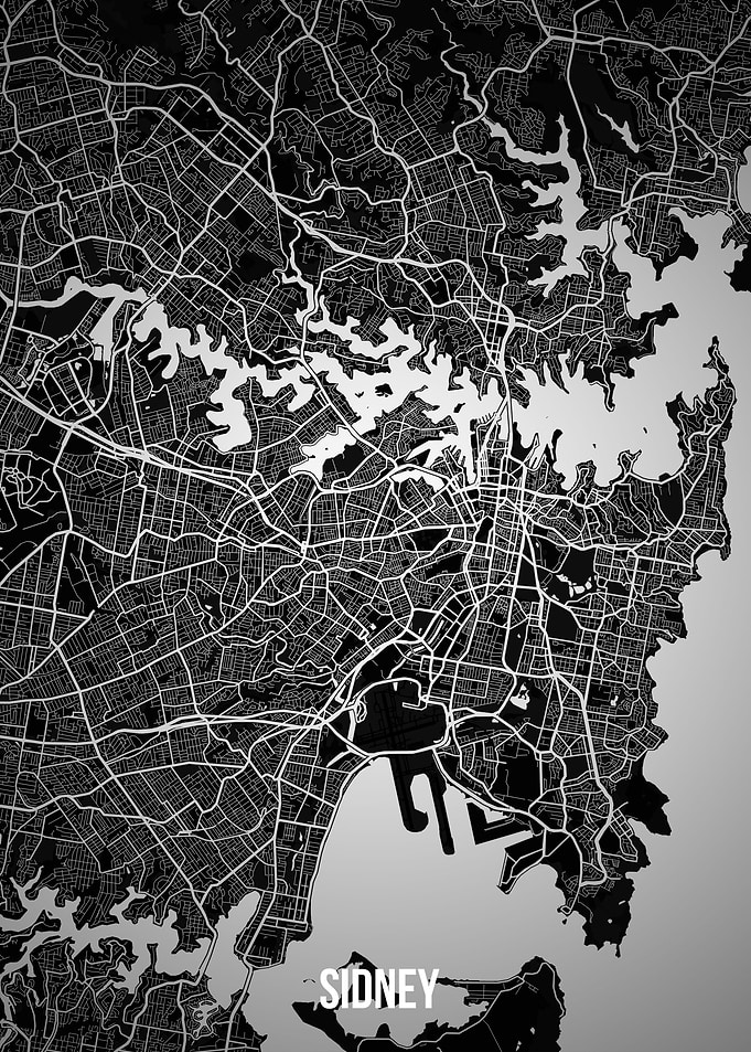 Sidney dark map