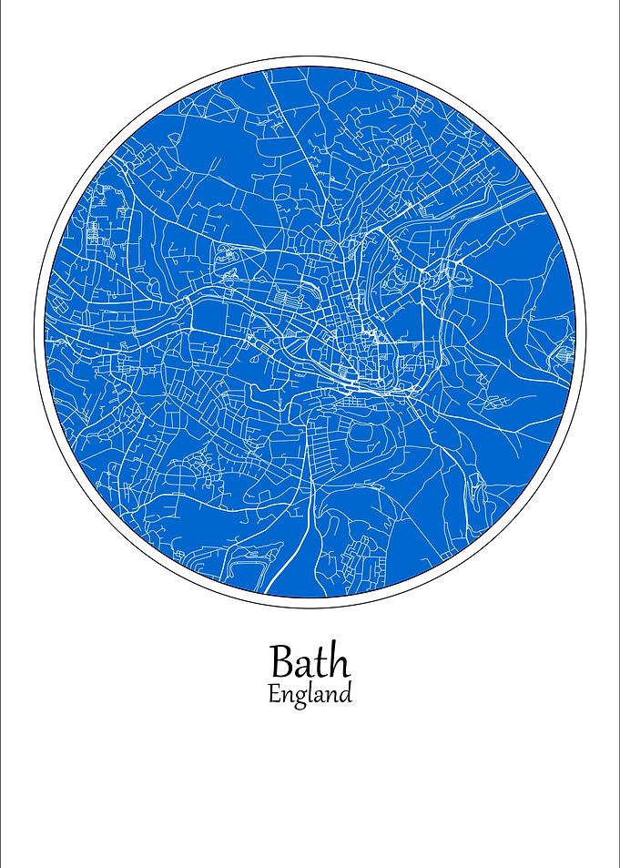 Bath City Map England