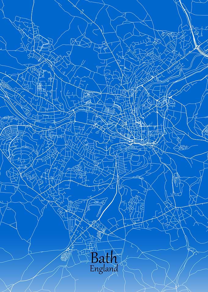 Bath City Map England