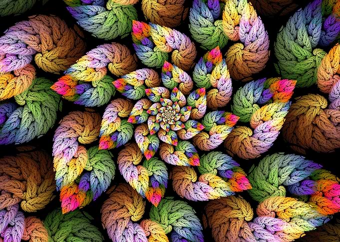 Knitted Yarn Spiral