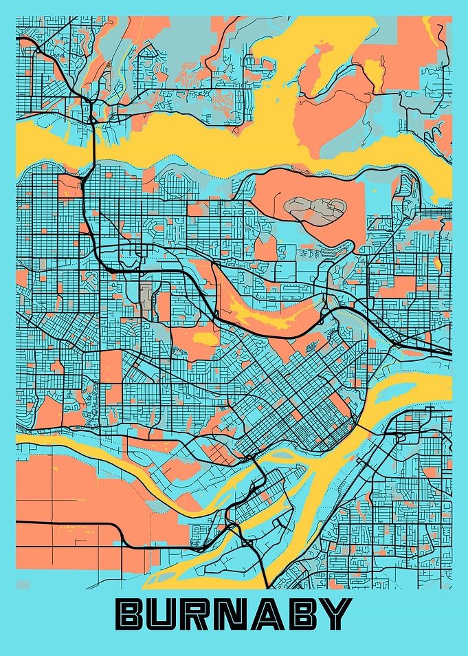Burnaby Gloria City Map