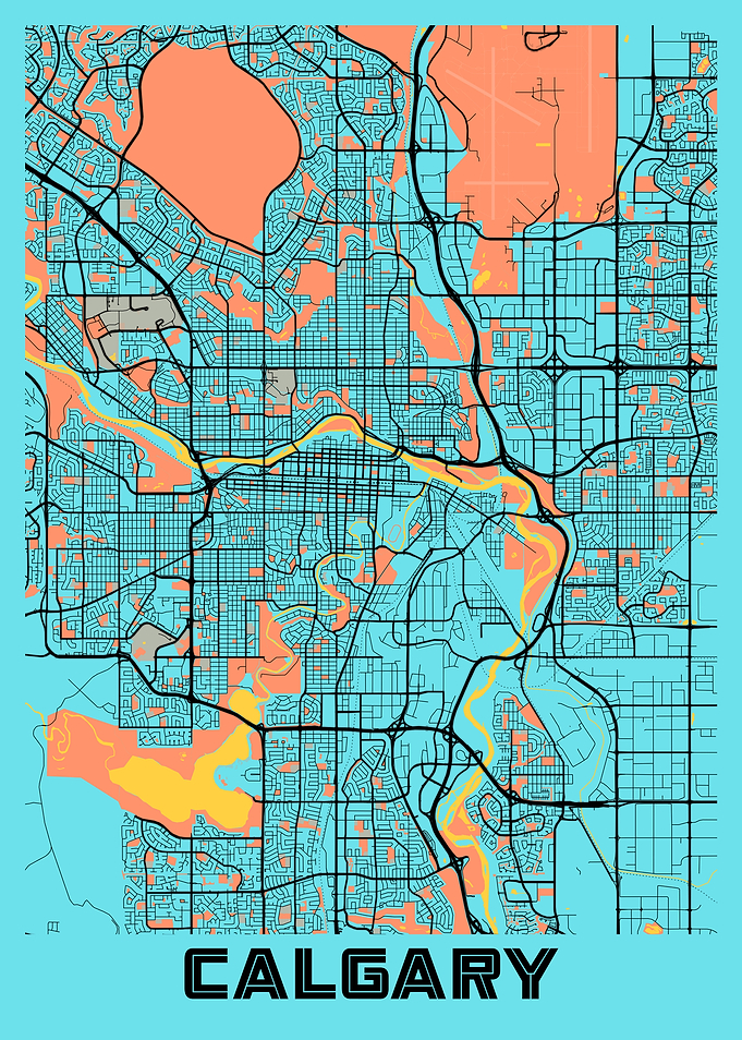 Calgary Gloria City Map