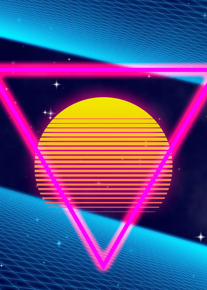 Abstract 80s art