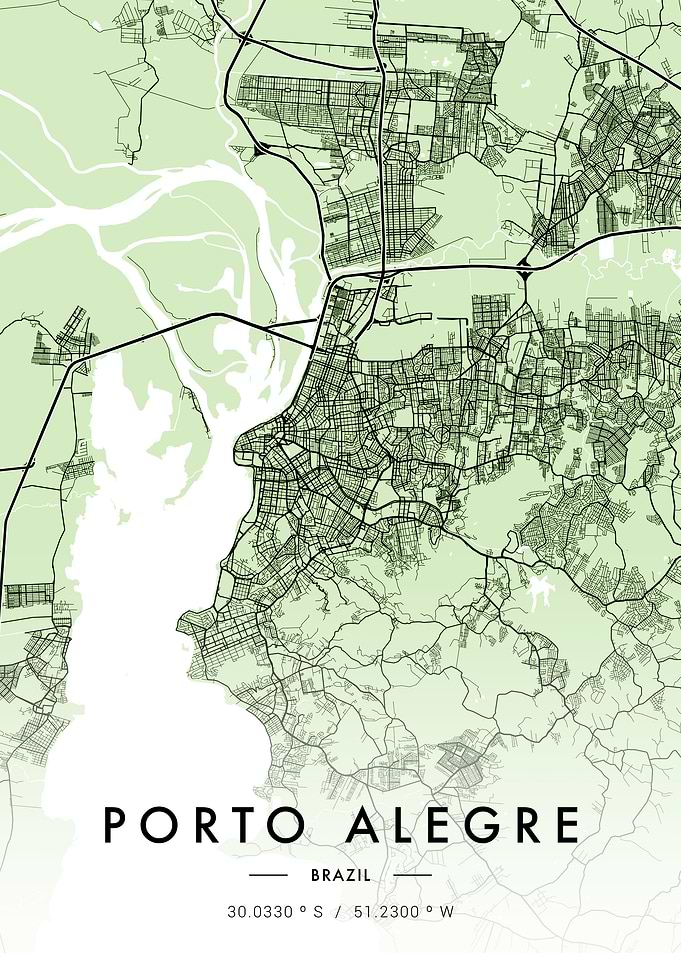 Porto Alegre City Map