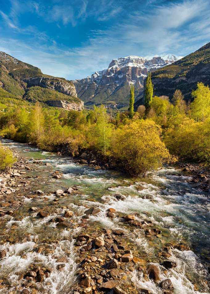 A stream reaching