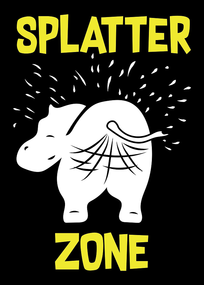 Funny Hippo Zookeeper