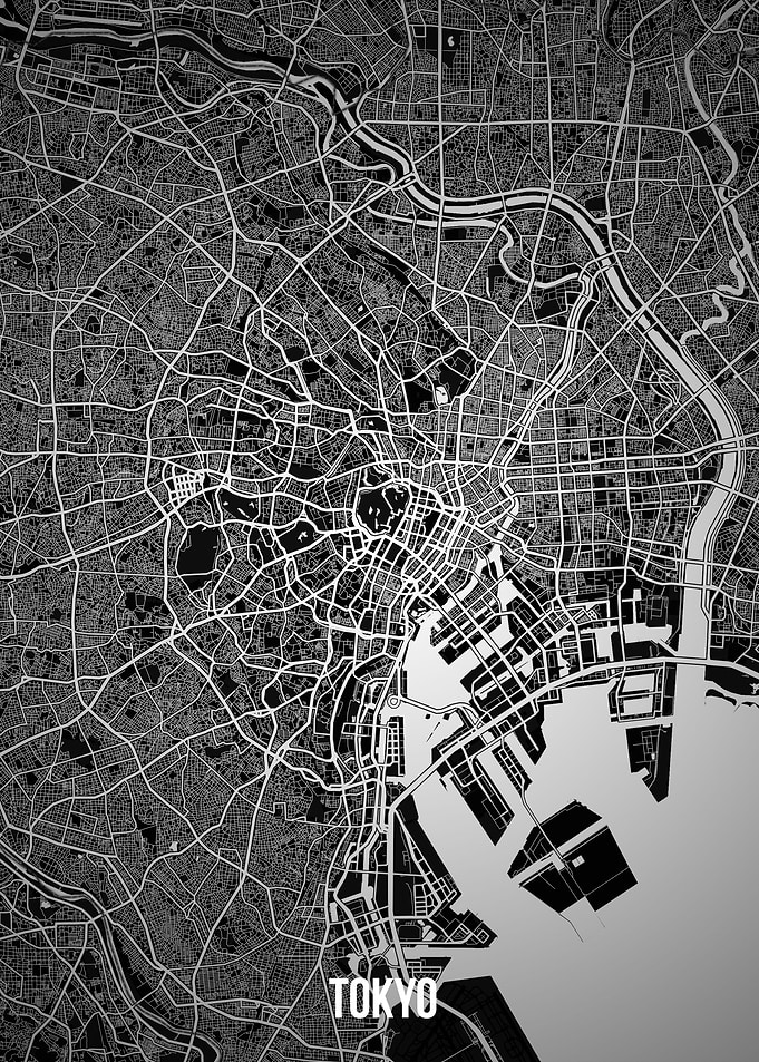 Tokyo dark map