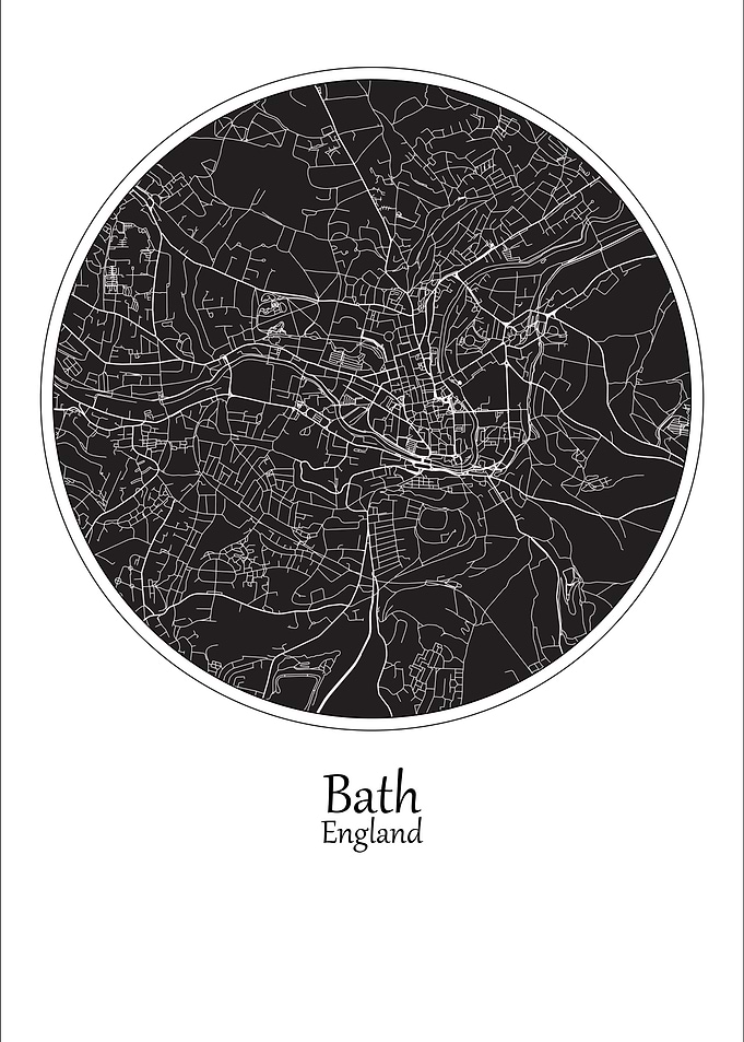 Bath City Map England