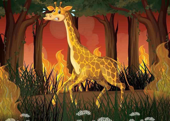 Giraffe cartoon