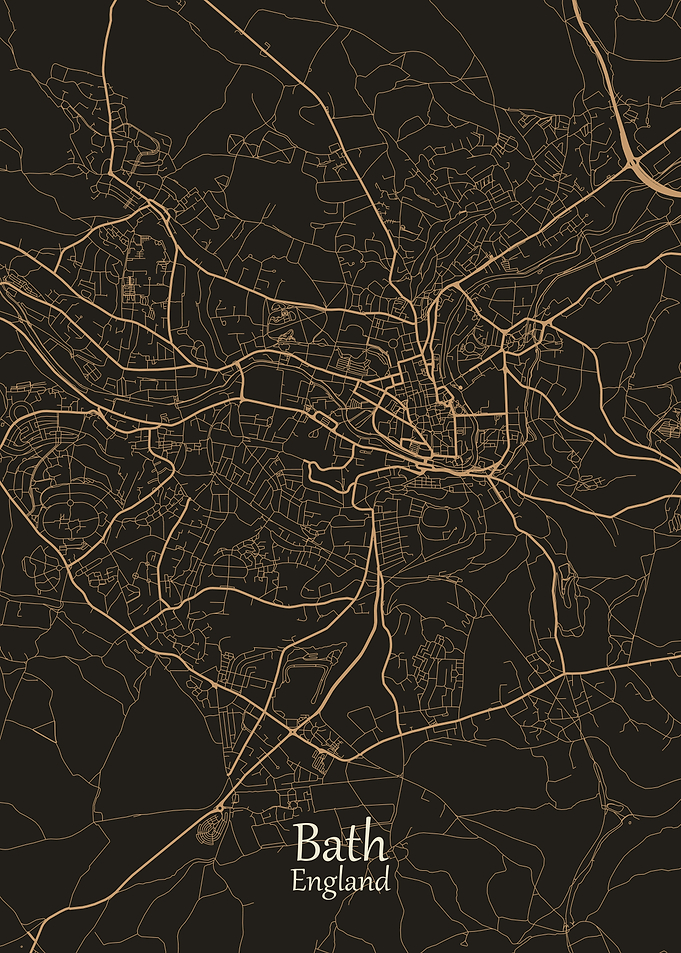 Bath City Map England