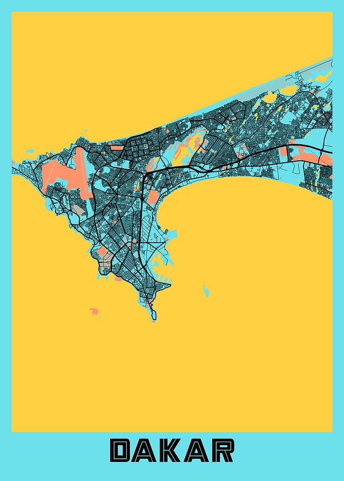 Dakar Gloria City Map