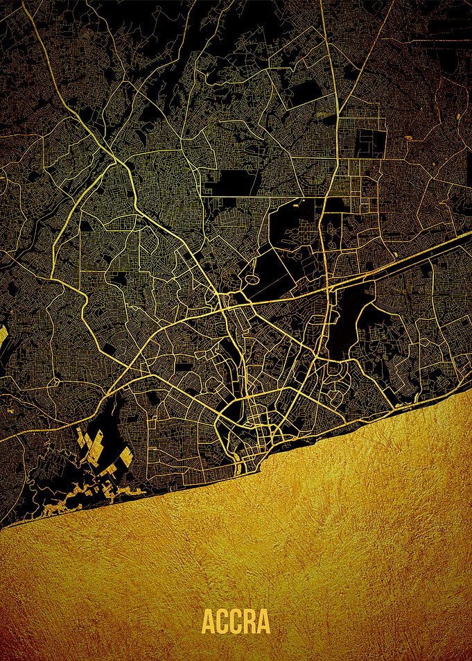 Accra gold map