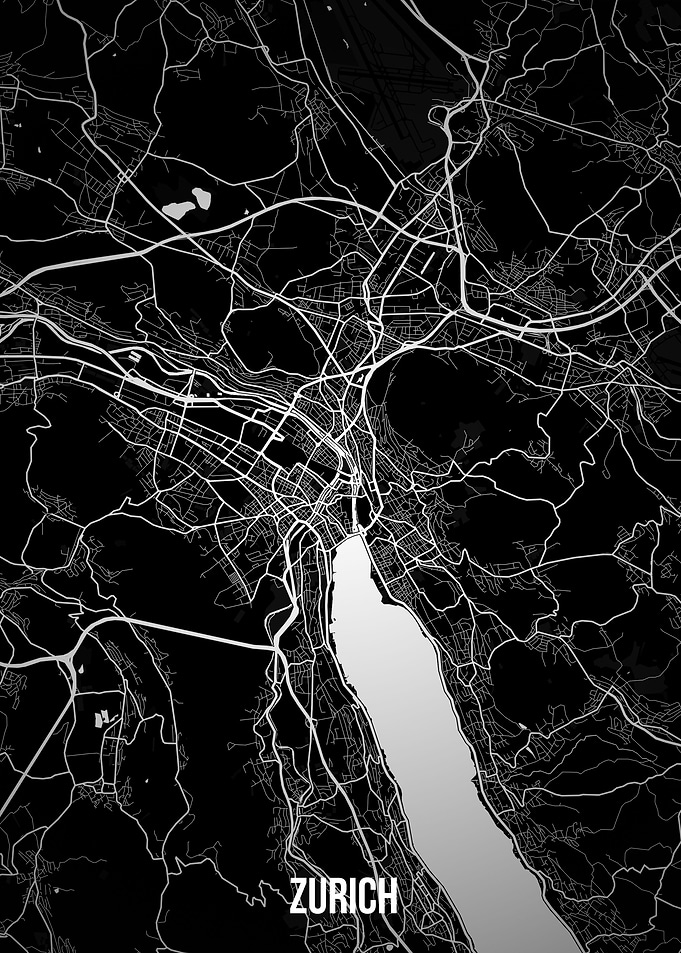 Zurich dark map