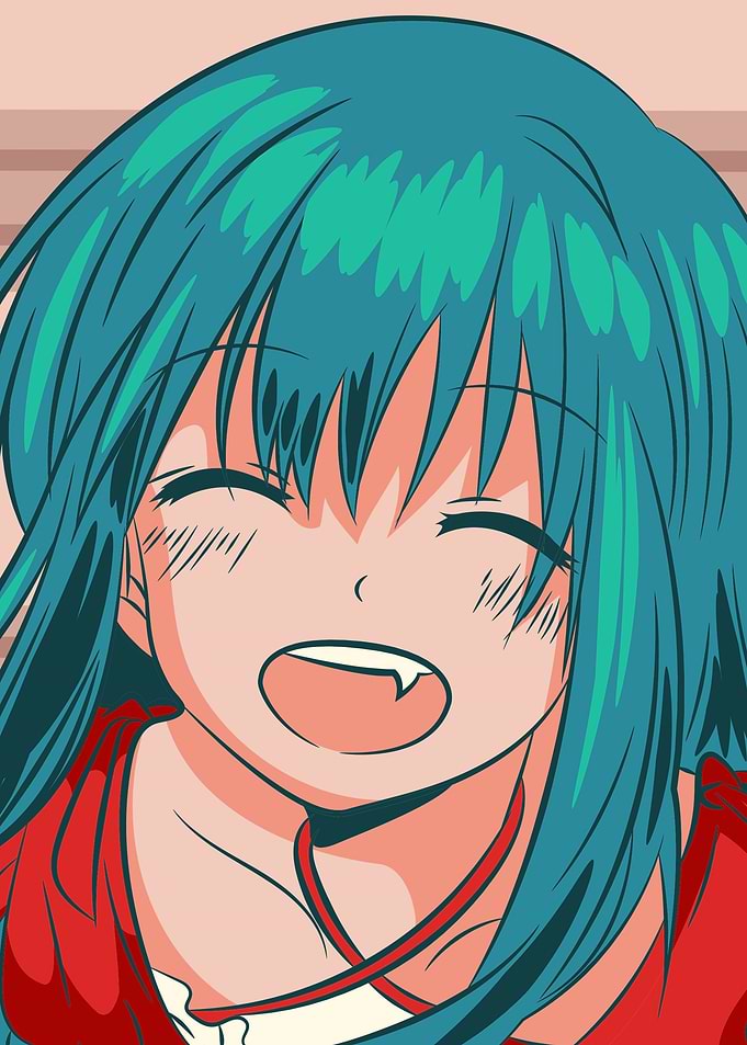 Anime Girl Kawaii Fang