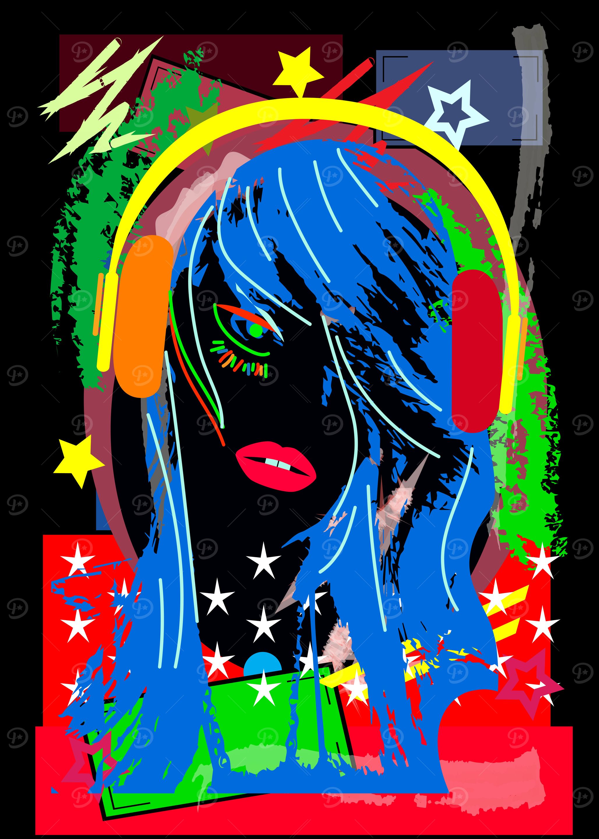 UV Neon background with a