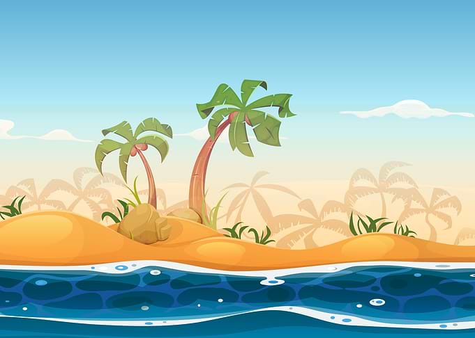 palm tree beach