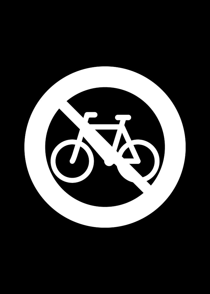 bicycle traffic forbidden