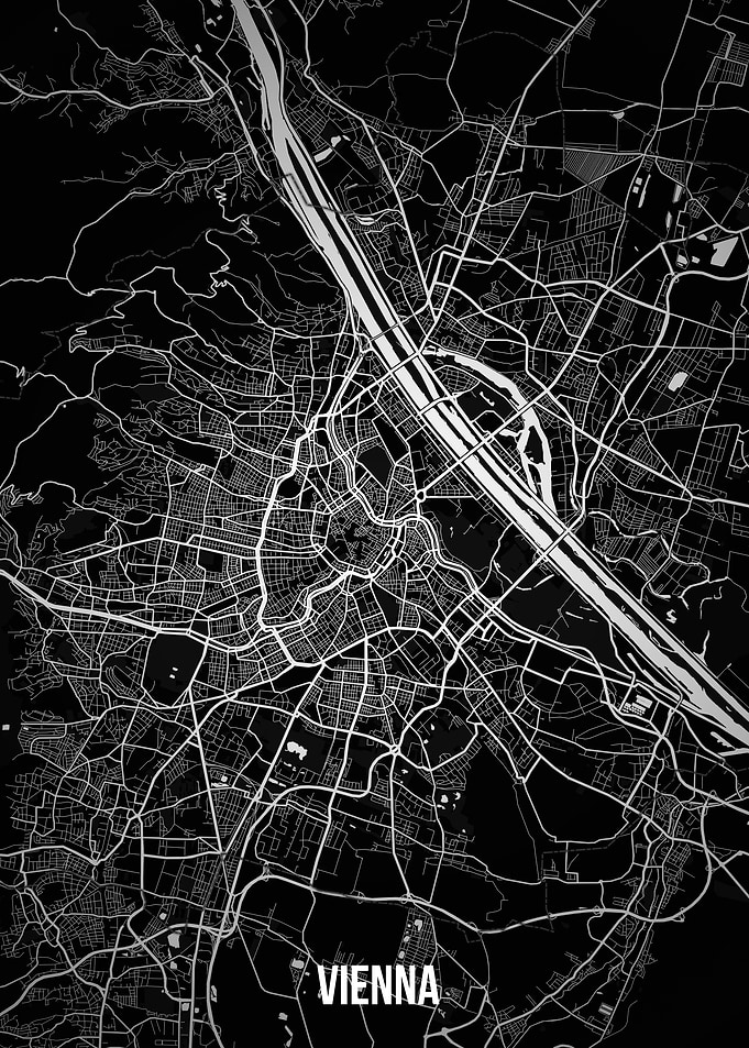 Vienna dark map
