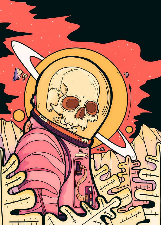 The skull astronaut