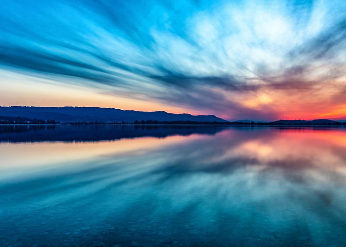 blue hour sky