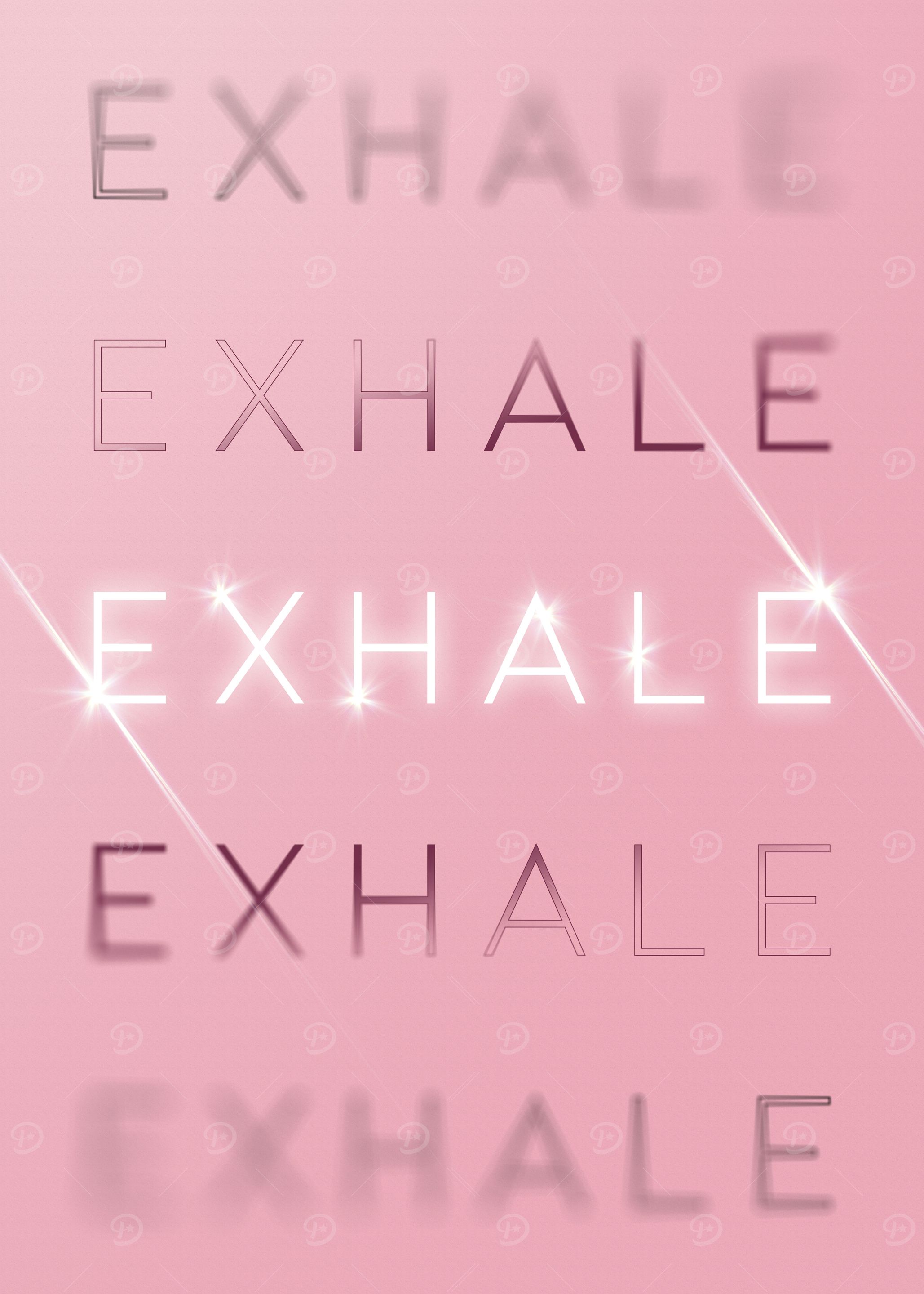 Exhale Motivational in Pin