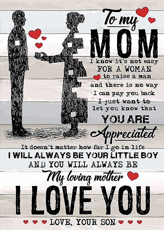 To My Mom Son To Mom