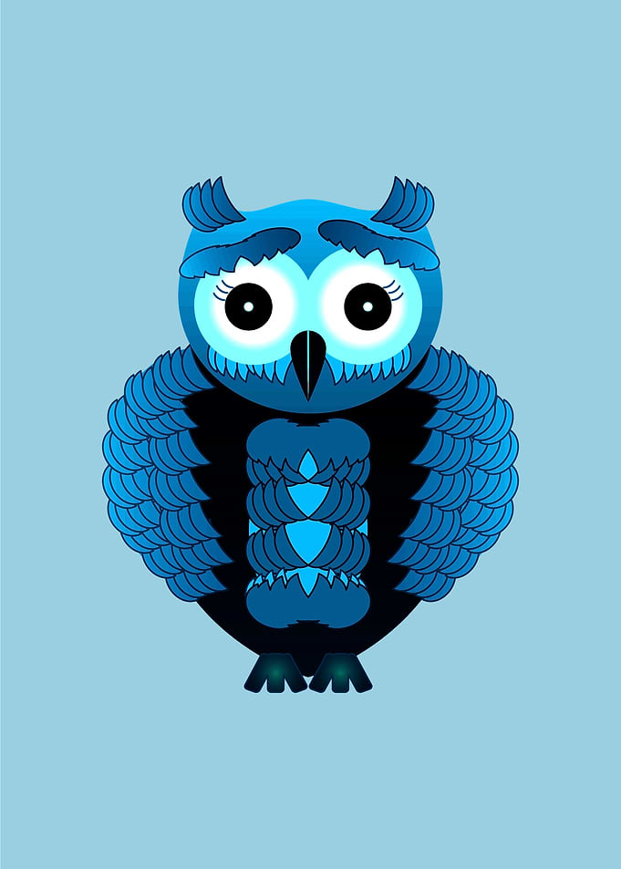 Blue Ice Owl