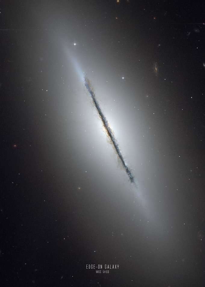 Edge on Galaxy NGC 5866
