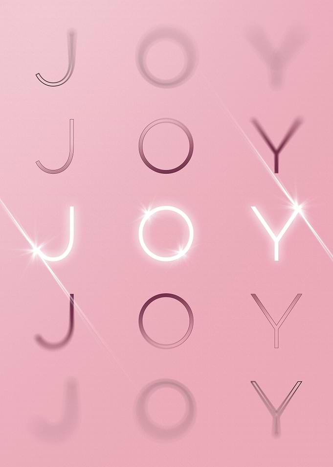 Joy Motivational in Pink