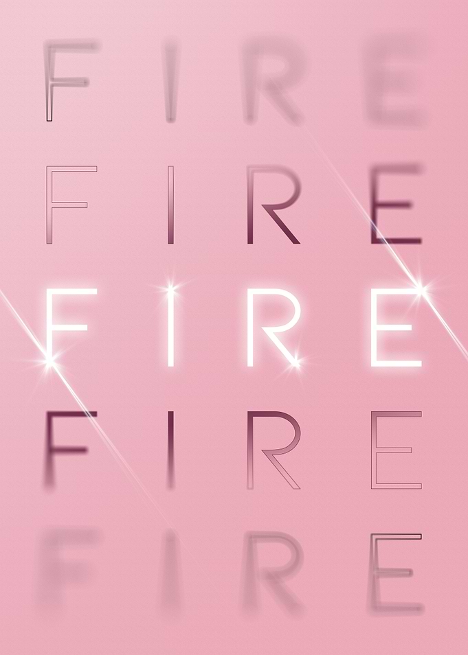 Fire Motivational in Pink