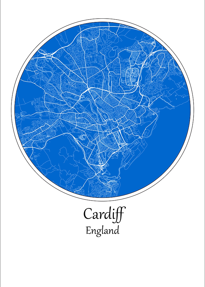Cardiff City Map England