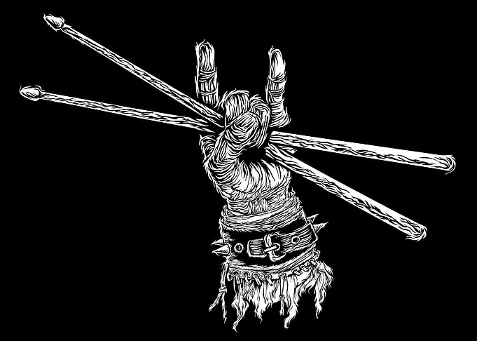 Drumsticks Devil Horns