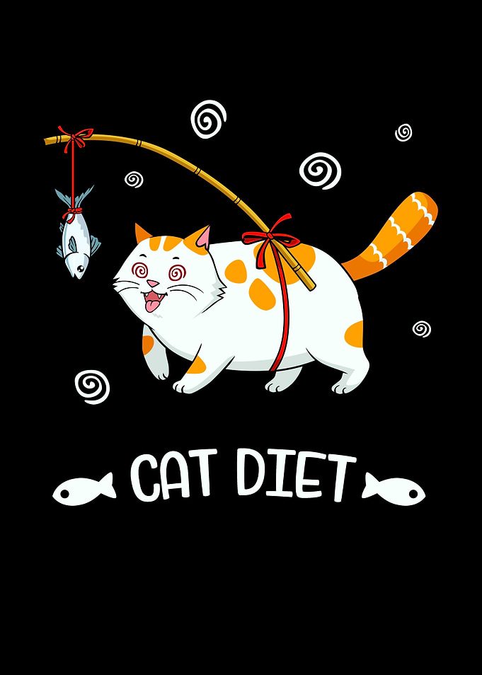 Fat Cat Diet Funny Feline