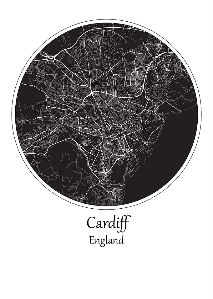 Cardiff City Map England