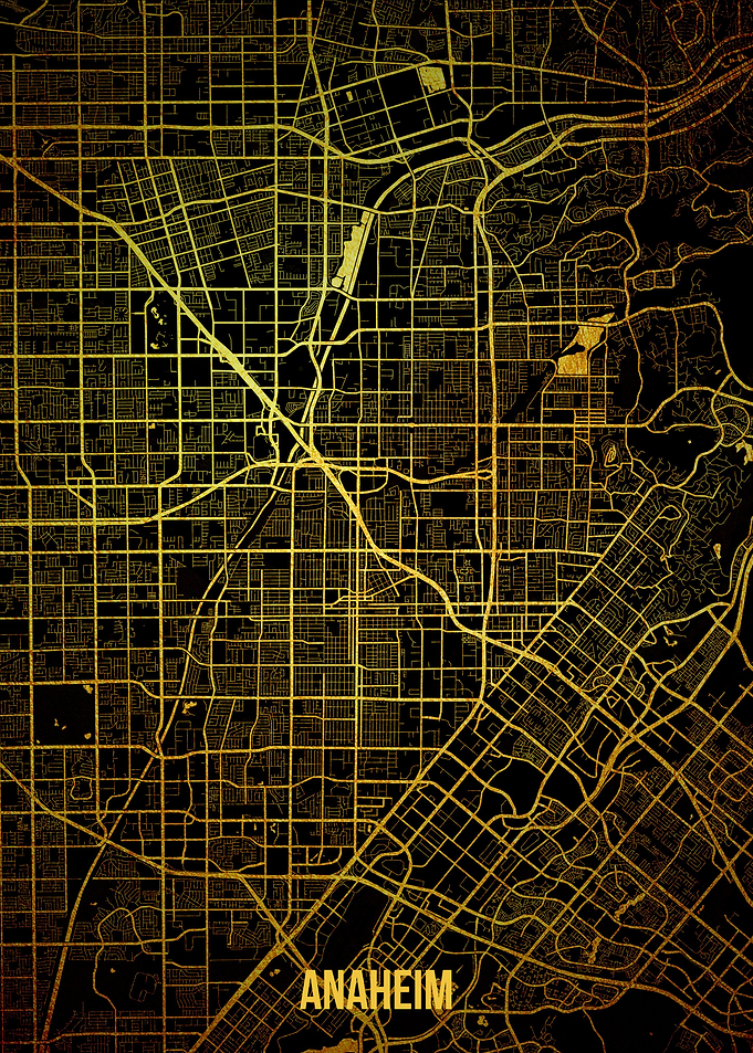 Anaheim gold map