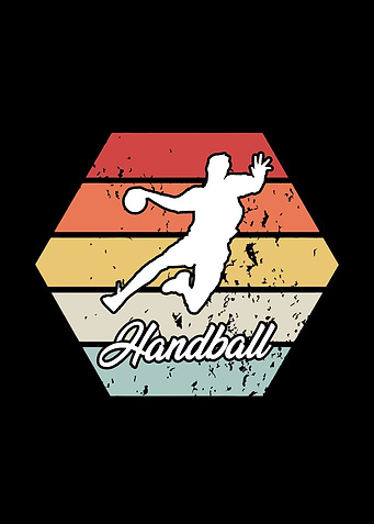 Retro Handballer Handball