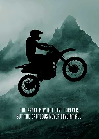 Dirt Bike Rider Wall Decor