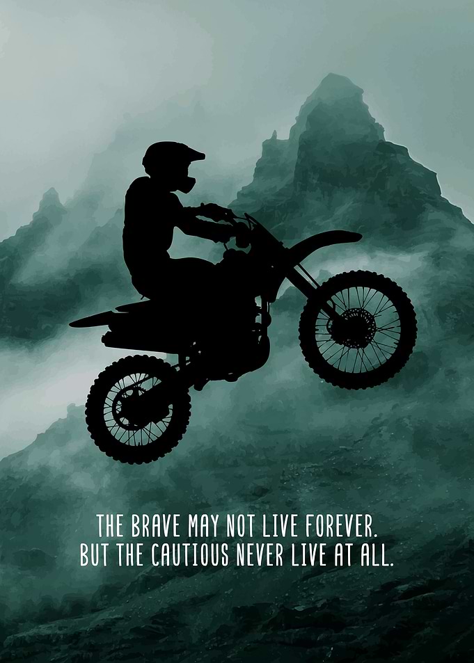 Dirt Bike Rider Wall Decor
