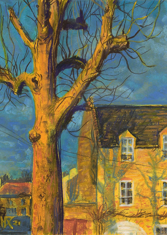 Yellow House Yellow Tree