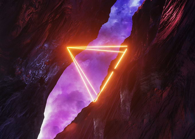 Neon landscape Triangle