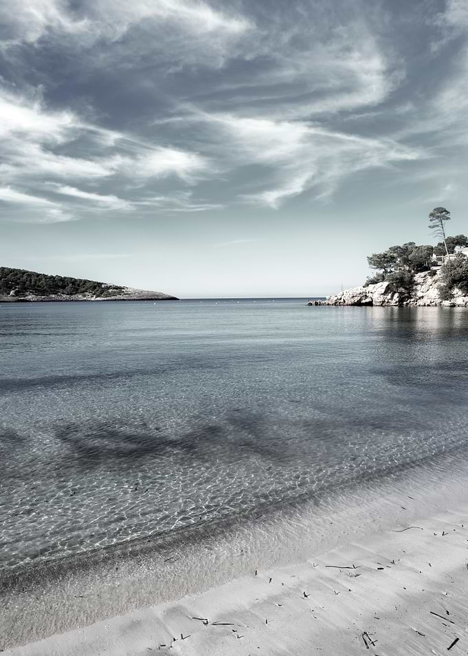 The coast on a blue day