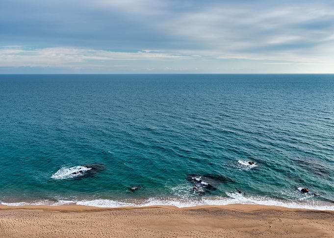 Viewpoint to a beach
