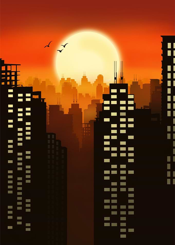 Sunset Cityscape