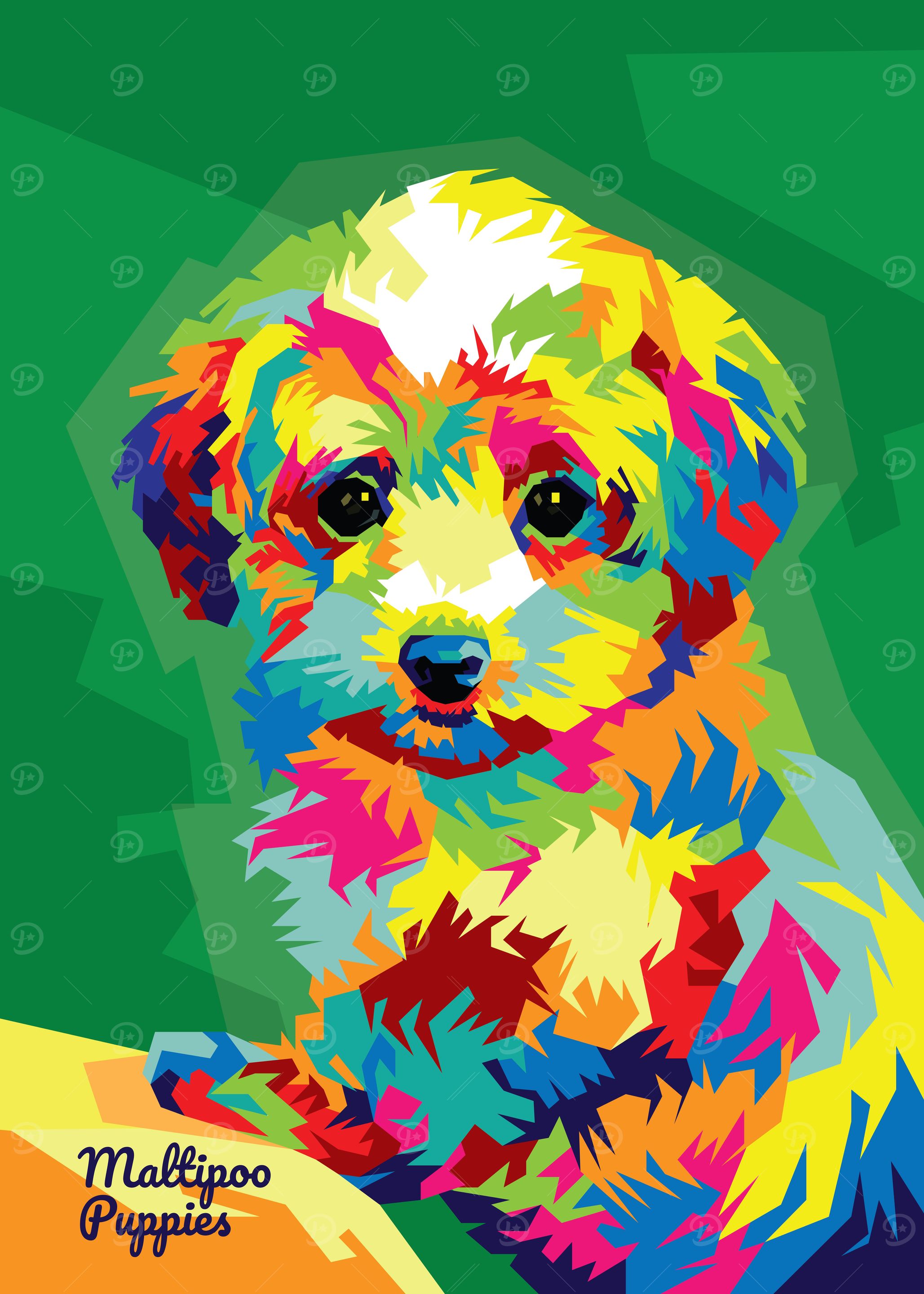 Maltipoo Pop Art