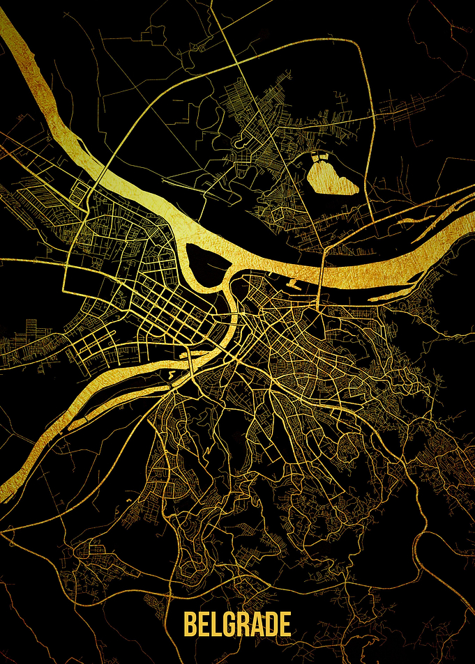 Belgrade gold map