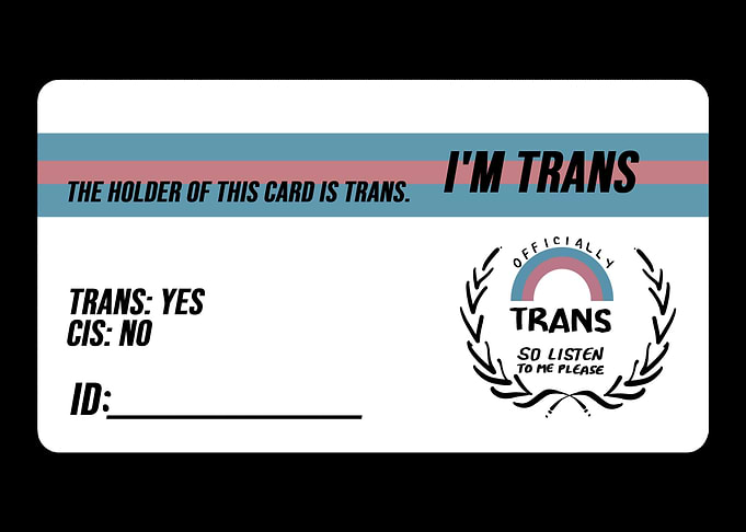 Trans Card LGBTQ member Gi