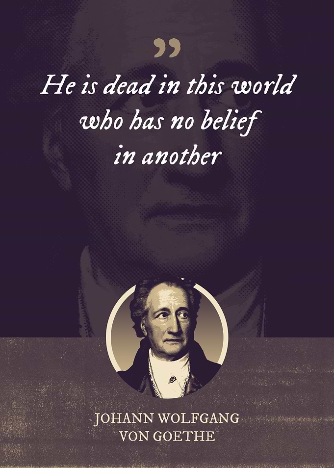 He is dead in this world